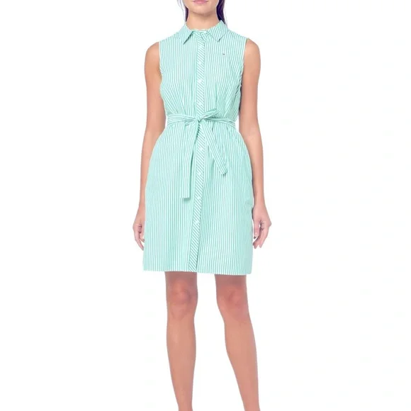 Tommy Hilfiger | Dresses | Tommy Hilfiger Green Stripe Shirt Dress With Tie Waist | Poshmark Tommy Hilfiger | Dresses | Tommy Hilfiger Green Stripe Shirt Dress With Tie Waist | Poshmark